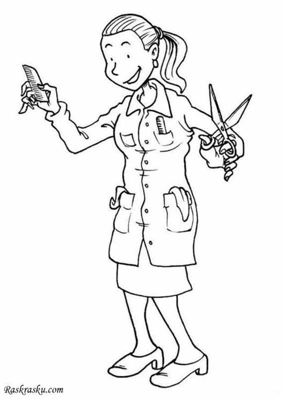 Доктор раскраска для детей