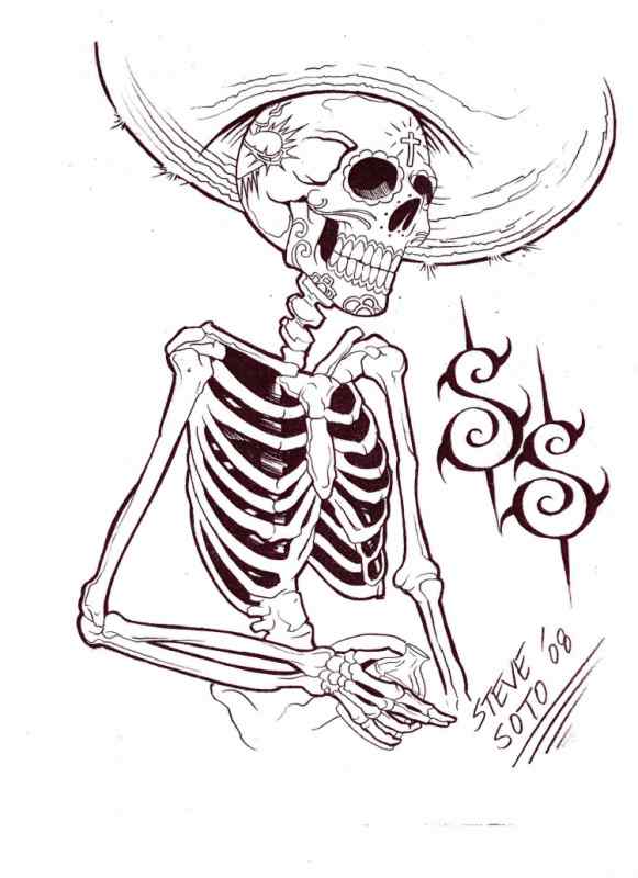 Скелет для срисовки