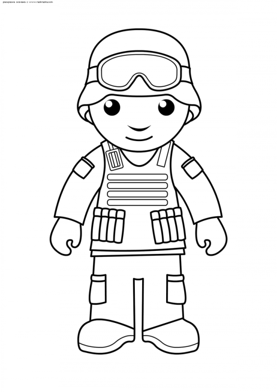 Раскраски немецкие солдаты