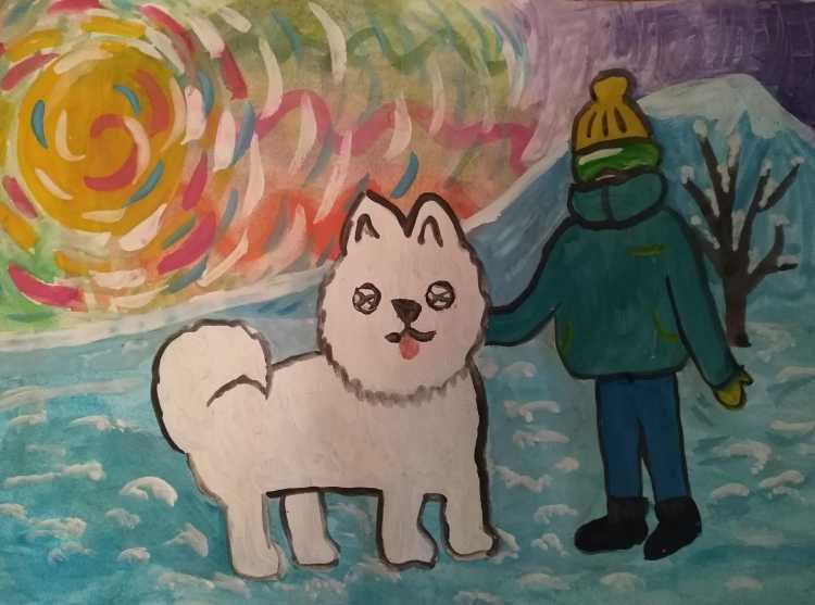 Арктика Северное сияние белые медведи