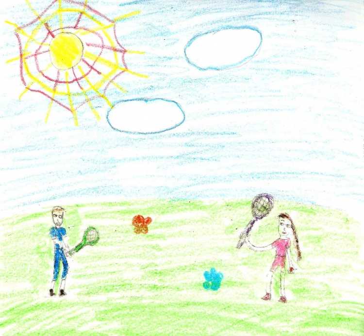 Летние каникулы детские рисунки