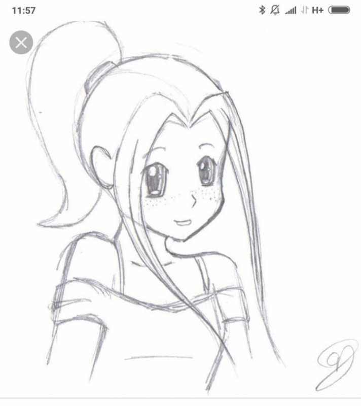 Аниме рисунки легкие для начинающих карандашом