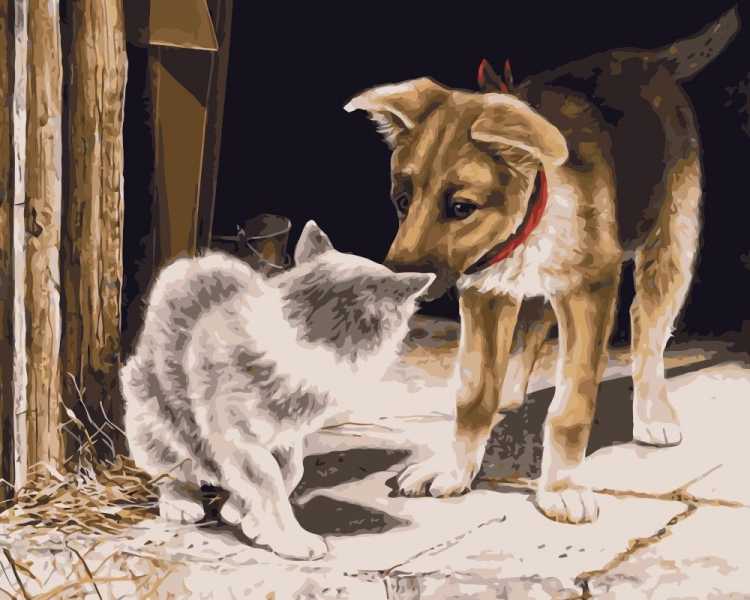 Грустная собака рисунок для срисовки