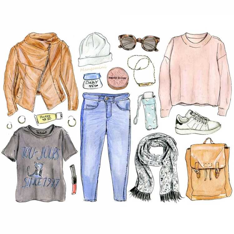 Рисунки одежды