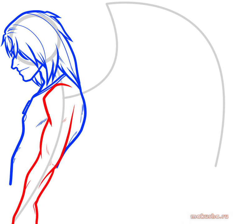 Тело аниме для срисовки для начинающих