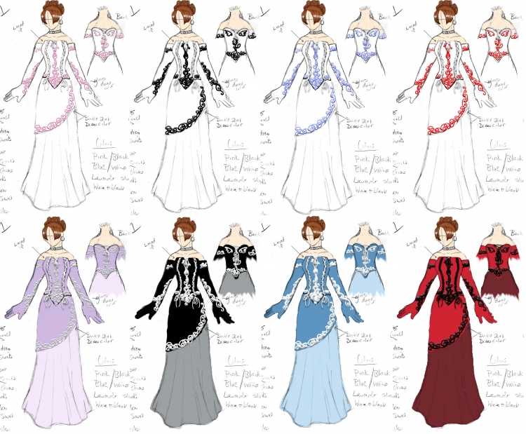 Референсы бальных платьев