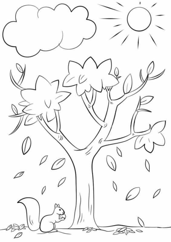 Яблоня раскраска