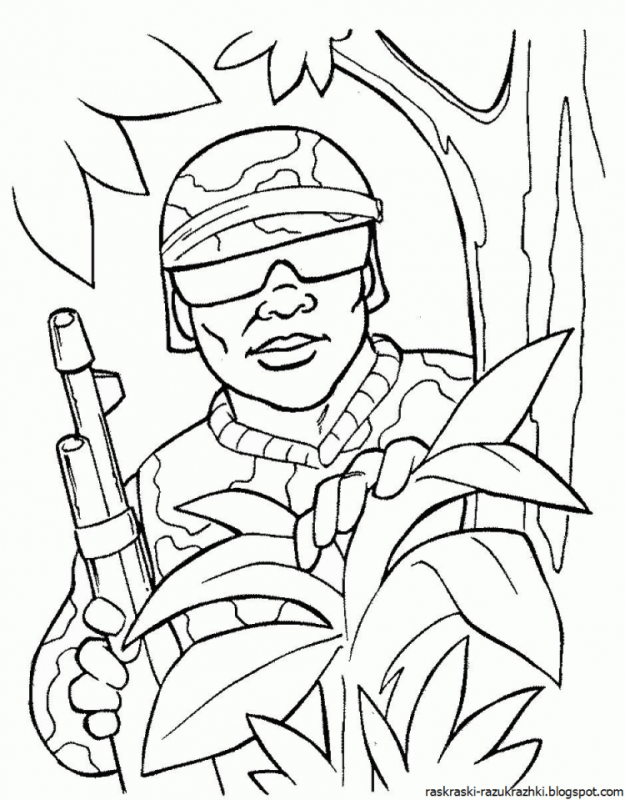 Спецназ. Раскраска