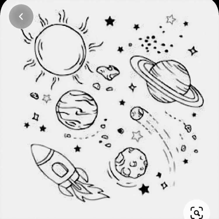 Раскраска космос для детей