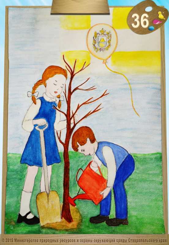 Рисунок на тему сохранение природы