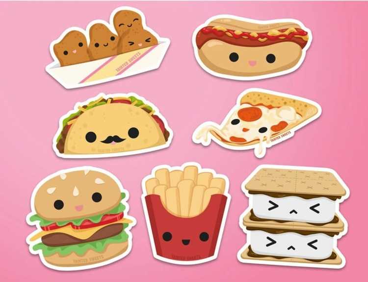 Милые Стикеры еда