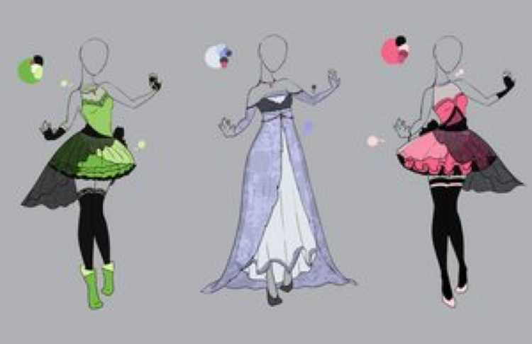 Аниме одежда для девушек платья