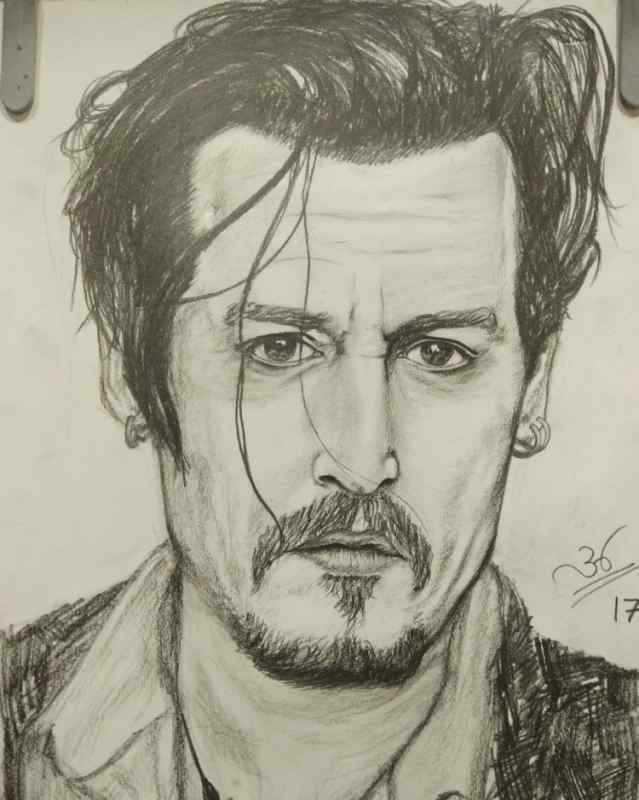 Джонни Депп для срисовки