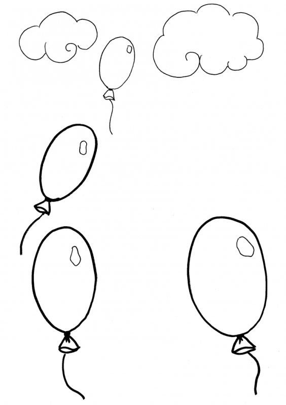 Шарики раскраска