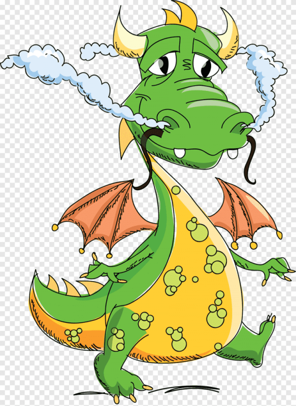 Смешной дракон