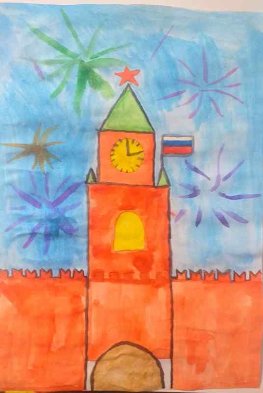 Собор Василия Блаженного рисунок