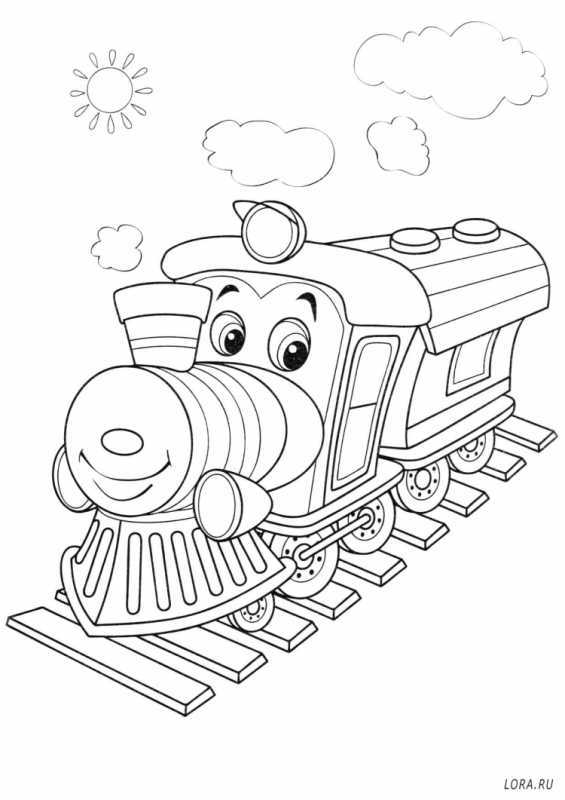 Раскраска поезд