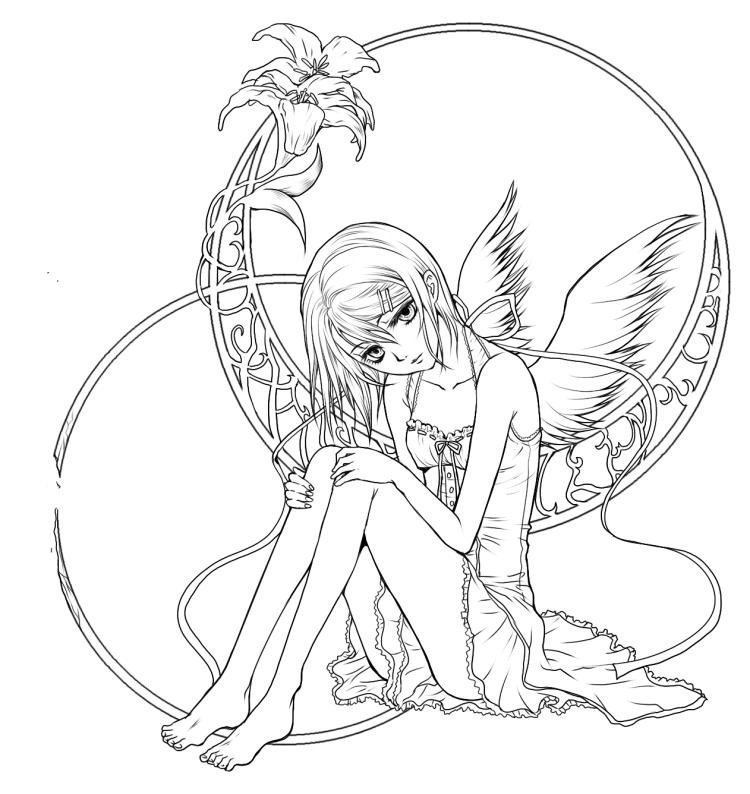 Аниме не Раскрашенные девочки