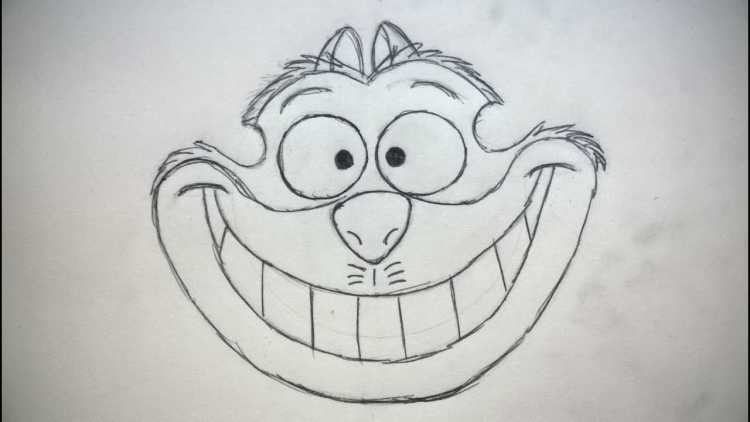 Улыбка Чеширского кота рисунок