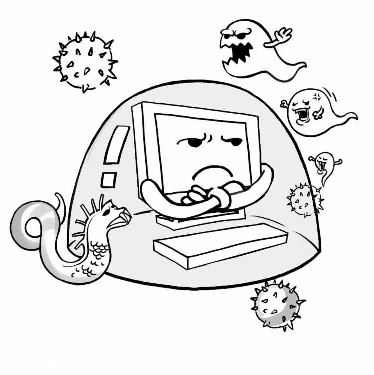 Безопасность в интернете раскраска