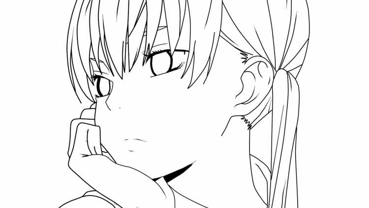 Лайн арт лица