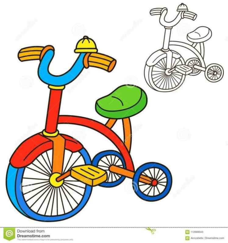 3 Велосипеда мультяшный