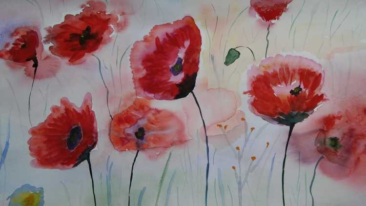 Рисование по сырому