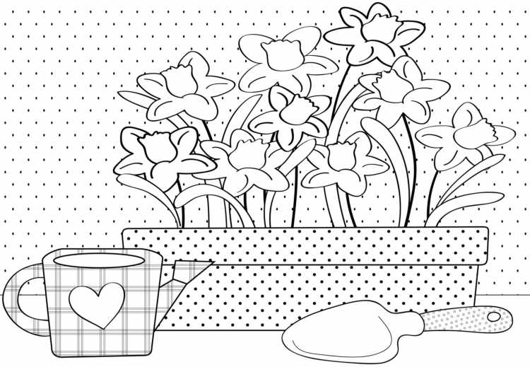 Весенние раскраски