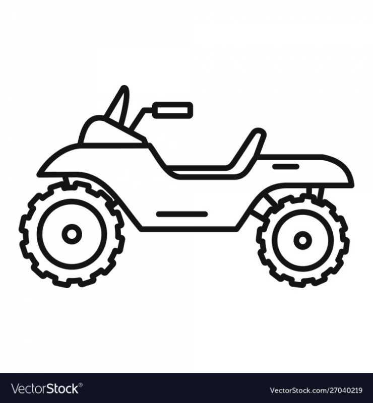 Раскраска снегоход