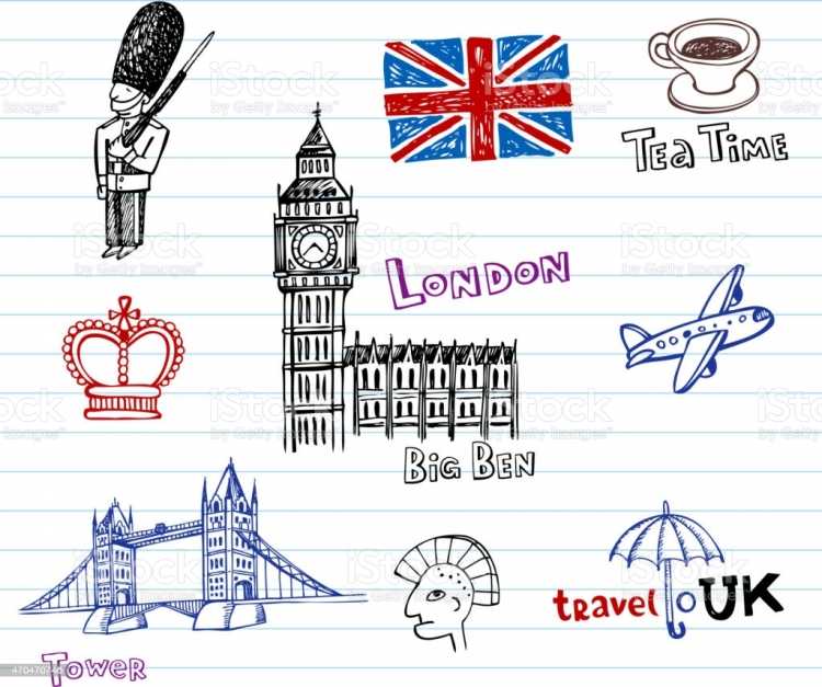 Рисунки связанные с английским языком для срисовки