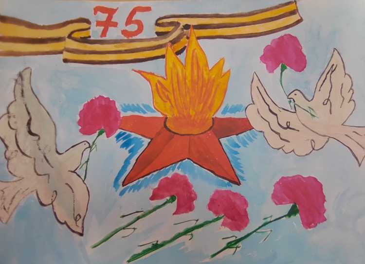 Вечный огонь рисунок