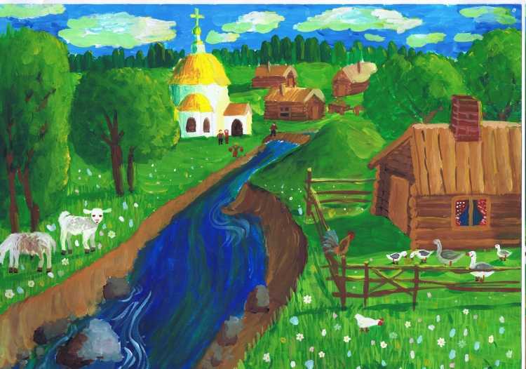 Счастье жить в мирной стране рисунки