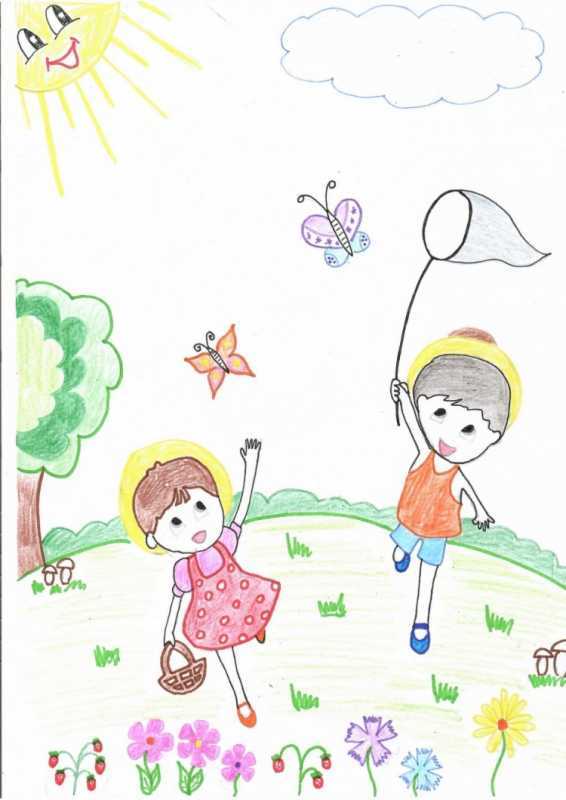 Рисунок ура лето