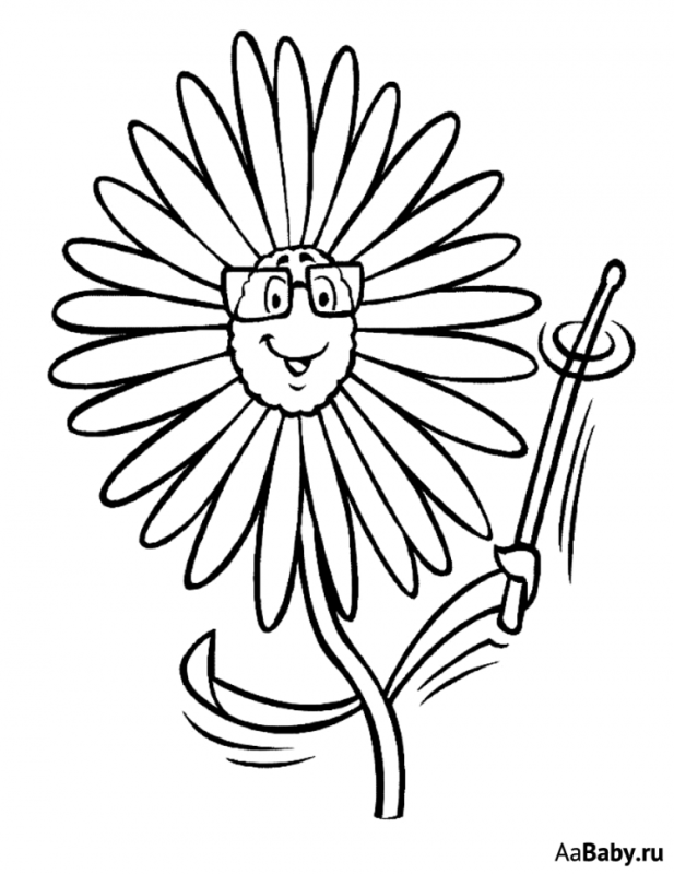 Раскраска ежики одуванчики