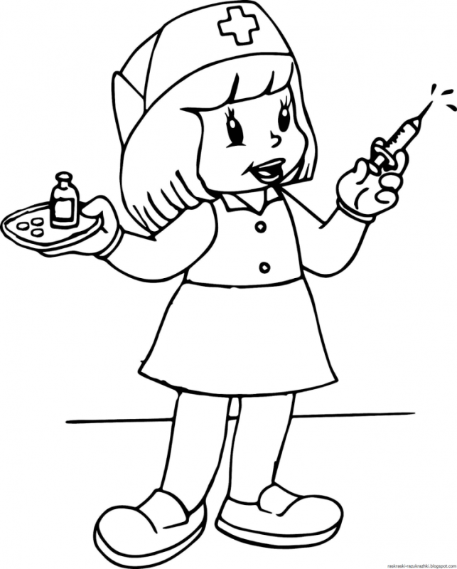 Раскраска повар для детей