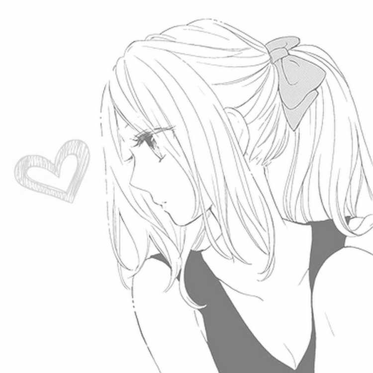 Рисунки для срисовки черно белые аниме