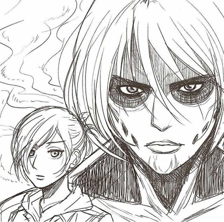 Атака титанов Манга Энни