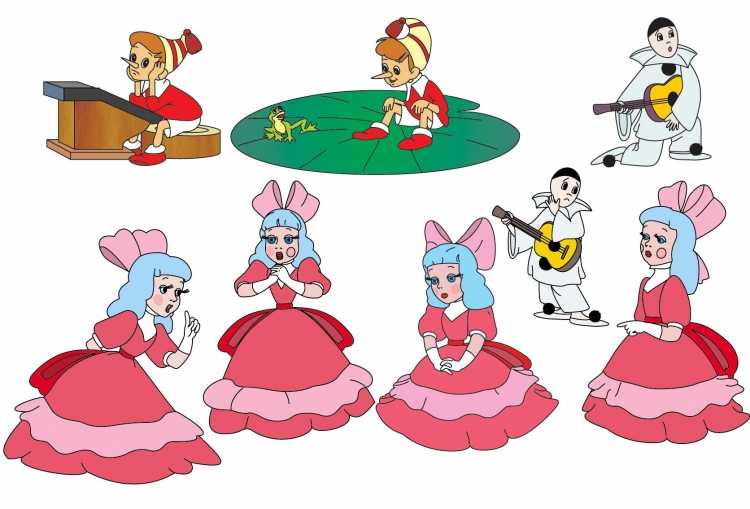 Раскраска. Пиноккио