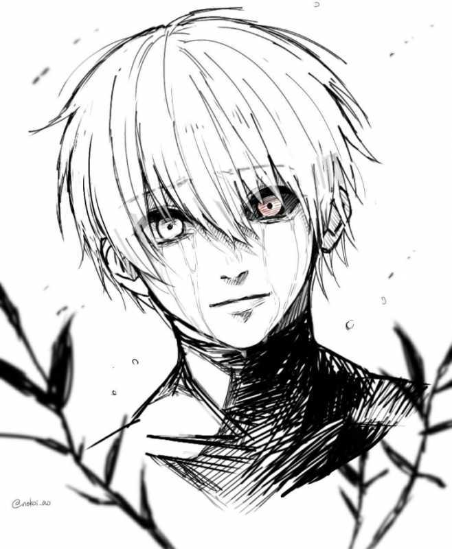 Канеки и Ризе для срисовки