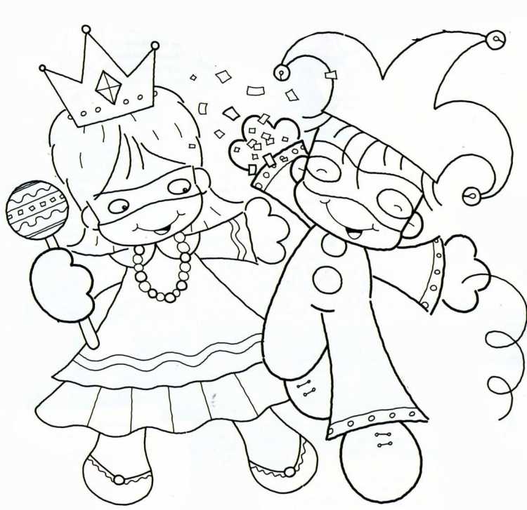 Маскарад раскраска для детей