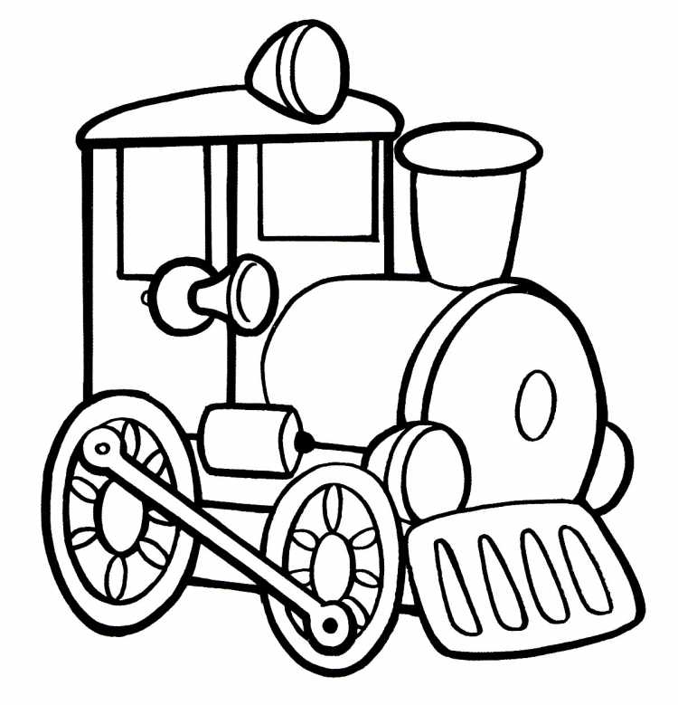 Паровозик Томас раскраска