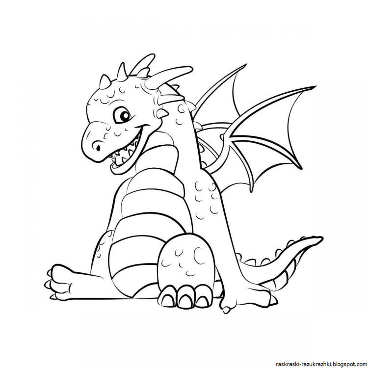 Раскраски драконов