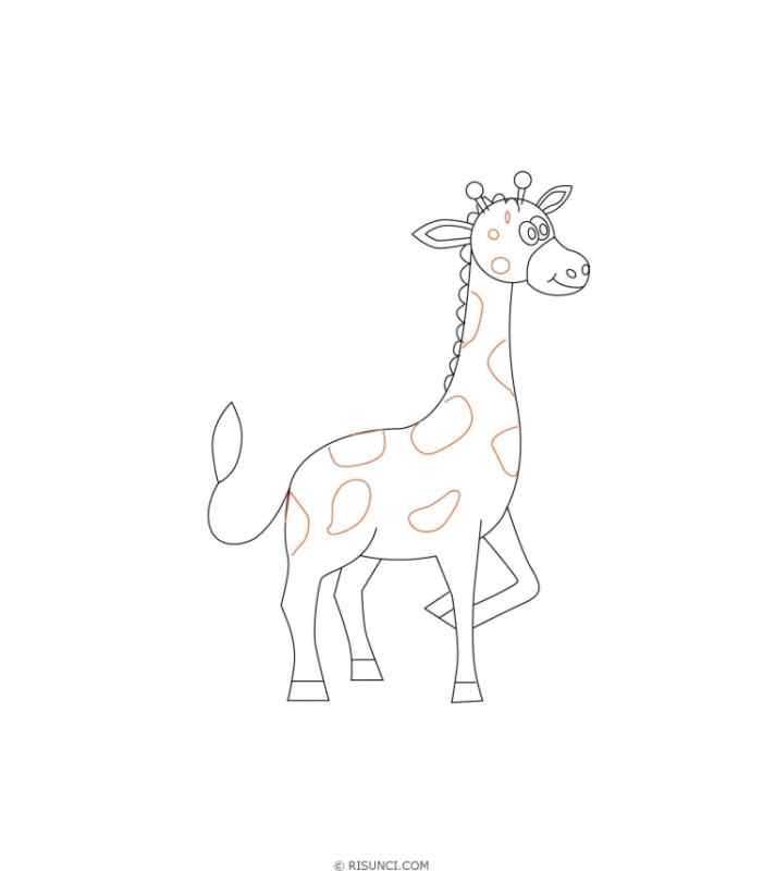 Жираф мультяшный