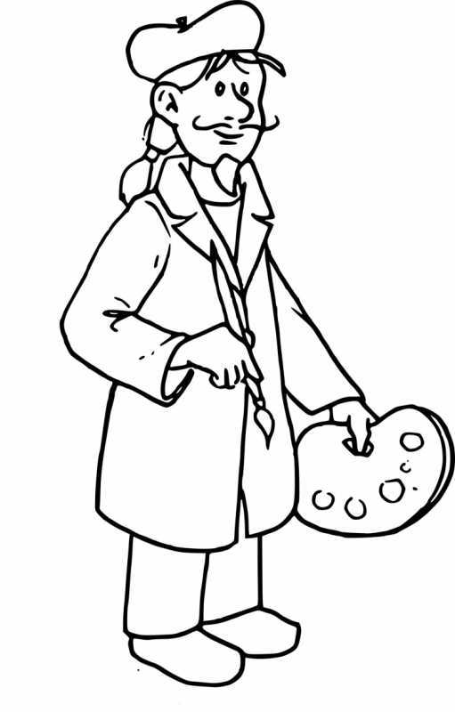 Профессии раскраски для детей