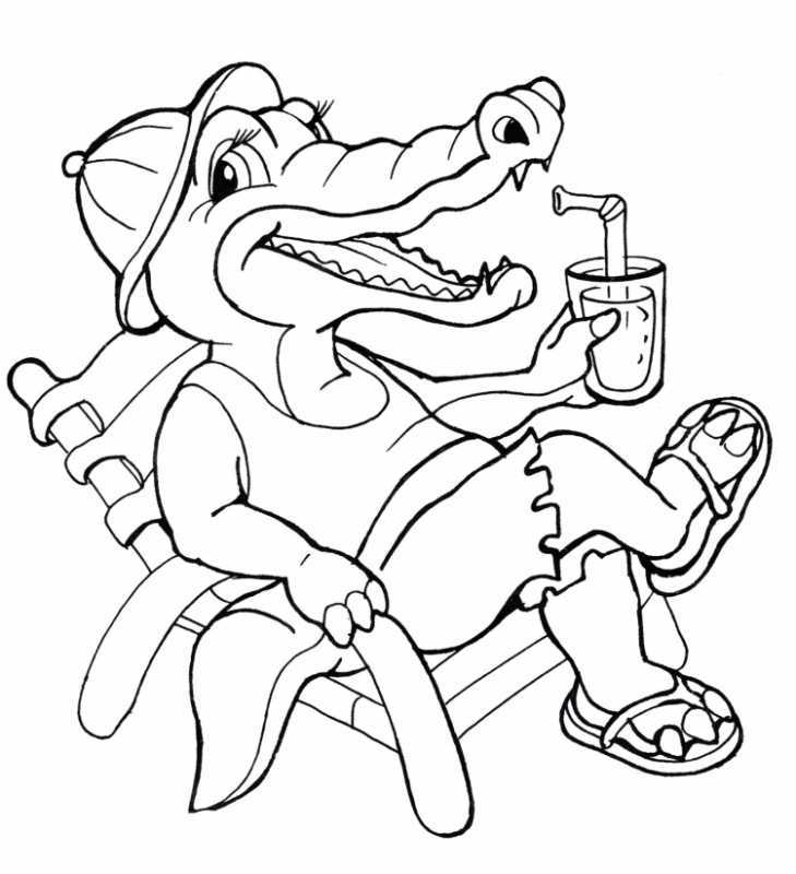 Крокодил рисунок