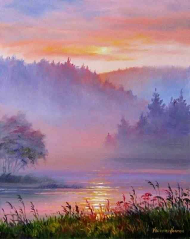 Красивые Акварельные пейзажи