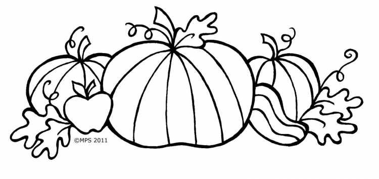 Девочка осень раскраска