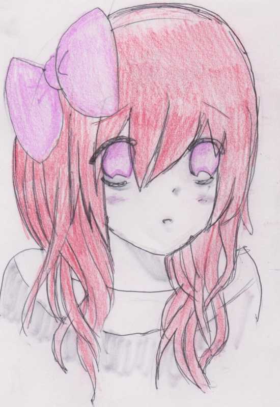 Аниме для срисовки цветные