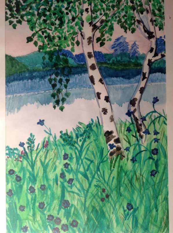 Родные просторы рисунок