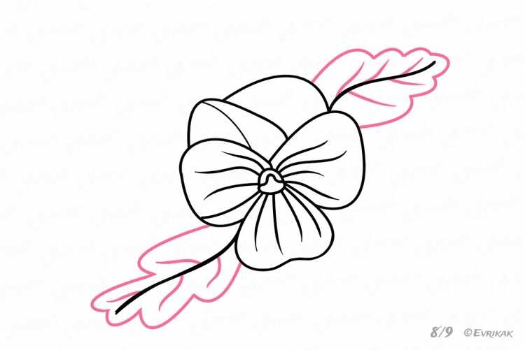 Раскраска цветы маленькие